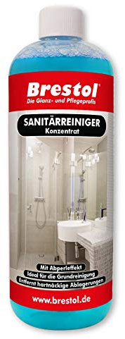 BADREINIGER POWER 1000 ml Konzentrat - mit Abperl-Effekt Grundreinigung Kalklöser Fliesenreiniger Duschkabinenreiniger Kalkentferner WC-Reiniger Sanitärreiniger