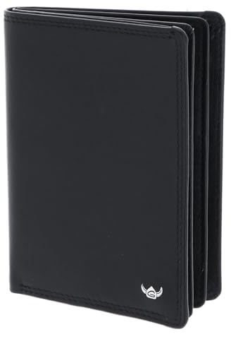 Golden Head Leder Polo RFID Protect Ausweisetui mit Scheinfach 4476 Schwarz