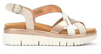 Pikolinos Keilsandalen in Leder Palma für Frauen Farbe MARFIL