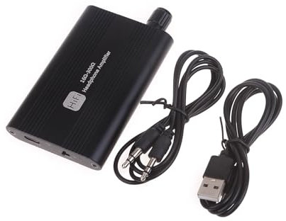 Amplificatore auricolare in lega di alluminio 16Ω-300Ω Amplificatore per cuffie HiFi portatile Amplificatore audio regolabile per telefoni cellulari Amplificatore per cuffie 16Ω 300Ω