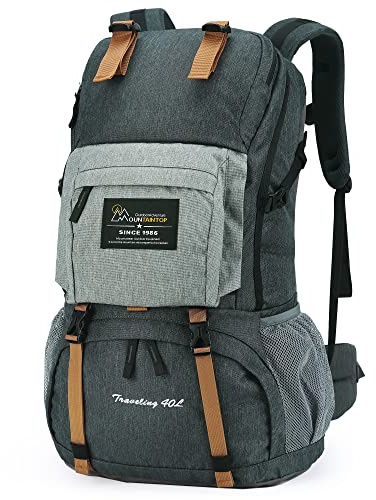 MOUNTAINTOP 40L Hiking Backpack Water Resistant Rucksack Unisex