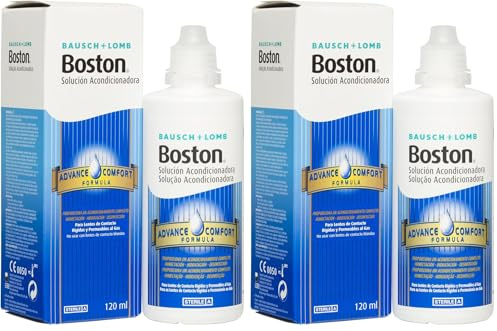 Boston Bausch + Lomb Advanced Solución acondicionadora 120 ml para lentes de contacto rígidas (Paquete de 2)