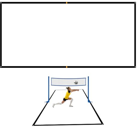 Dopsyesn Lignes de Beach Volley | Matériel de Terrain de Sport Polyvalent,Accessoires de Jeu Extérieur Réutilisables, Équipement pour Courts de Tennis