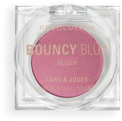 Revolution Bouncy Blur Blush, Make-up für Wangen & Lippen, aufbaubare Formel mit Weichzeichner-Effekt, Blurry Rose, vegan und tierversuchsfrei