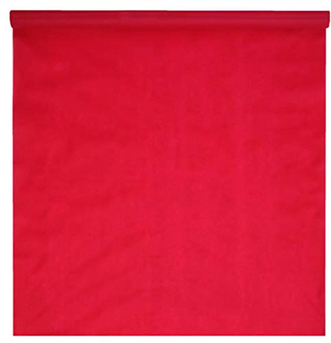 Santex 5481-7-100, großer Teppich, Blickdicht, Rot, Einwegmatte, 15 m
