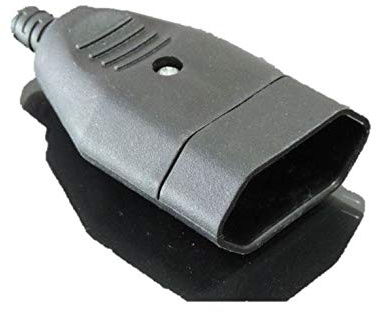 Lichtidee 5 x Eurokupplung Europa Kupplung schwarz Flachstecker Hülse 230Volt