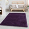 Carpettex Hochflor Teppich - Wohnzimmer Shaggy Flokati Modern Einfarbig 120 x 170 cm Lila - Schlafzimmer Weich Flauschig Waschbar - Küche Esszimmer Langflor