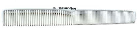 Hercules Sägemann Haarschneidekamm 281 Triumph Master ca. 18 cm 7 Zoll grob + fein Haar-Kamm weiss (281 wei)