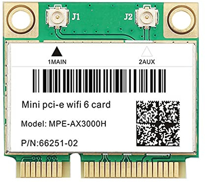 FURREN WiFi 6E AX3000H WiFi-hinkkort BT 5.2 för Mini PCIE Wi-FI-adapter för stationär/bärbar dator Win10