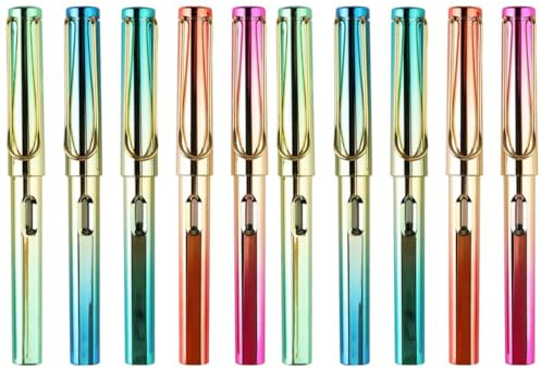 MAGICLULU Nachfüllbarer Füllfederhalter 14 Cm Moderner Stift Für Büro Und Studium Glattes Schreiben Mit Ersetzbart Tintenpatronen Ideal Als Geschenk Für Freunde Und Familie