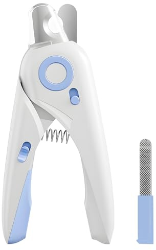 OWill Cat Nail Clippers with Safety Guard LED Light, Safe Professional Cat Claw Clipper for Kitten, Small Dog, Puppy, Rabbit, Birds