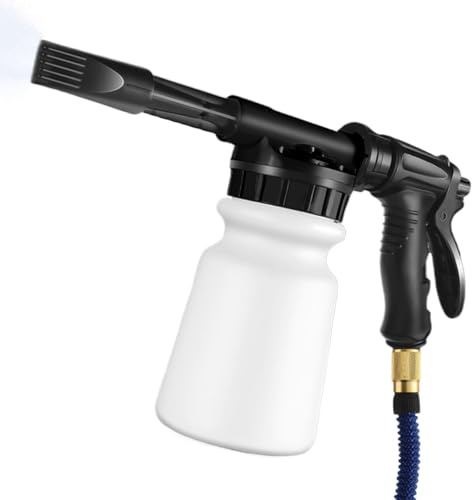 a Schiuma Tubo Acqua Schiuma | Spruzzatore di Pulizia della Pressione | 1L Sapone a Mano su Pressione dettagliante Schiuma di Pulizia per l'alimentazione interna Lavaggio esterno