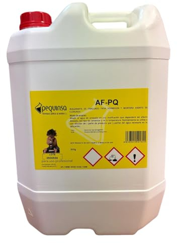 Acelerante de fraguado liquido, para morteros y hormigones. Envase 25 kg.