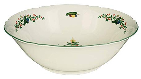 Seltmann Marieluise Weihnachten Schüssel, Porzellan, Grün, 23 cm