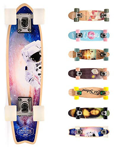 meteor Skateboard Kinder Mini Cruiser Kickboard Skateboard mädchen Rollen Board Skateboards Deck Retro Skateboard Jungen Mini Board Skateboard Kinder Vintage miniboard