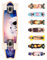 meteor Fancy Board Vintage Mini Cruiser Complete Echtholz Kanadisches Ahorn Skateboard Ridge Mini Skate Skateboard Retro 55cm / 22