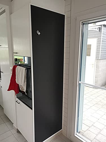 Tafelfolie magnetisch & selbstklebend | 60cm | 15 Größen l schwarz l Kreidetafel l Wandtafel Magnet Tafel l inkl. Kreidestift + 10 Magnete (60x180cm)