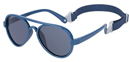 COCOSAND Babysonnenbrille mit Band, Polarisierte Pilotbrille UV400 für Säuglinge Kleinkinder Jungen Mädchen im Alter von 0-24 Monaten