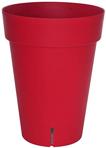 Pot à Loft Haut, 66cm Diamètre, Rouge