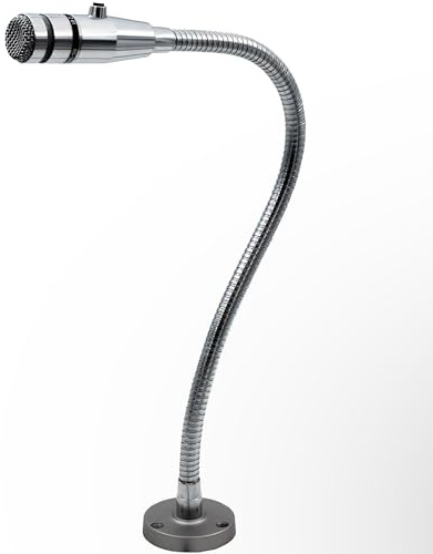 REBUILD SKILLS Push-to-Talk Microphone RBX-515SBG-18X Compatible with Shure 515SBG-18X for use in Restaurants Grocery Store Drive Thru - 20 Gooseneck, Mount Attached and 6½’ Cord