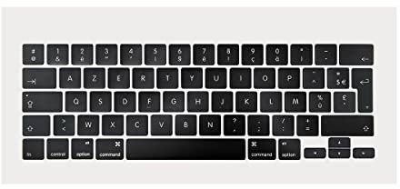 ICTION Capuchons de touches de clavier AZERTY français de remplacement pour MacBook Pro 13 15 A1989 A1990 A2159 2018 2019
