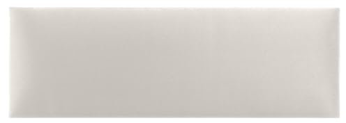 FreshYou Wandkissen, Wandpolsterung, Wanddekoration, Bettkopfteil, 3D-gepolstertes Wandpaneel 90 x 30 cm Cremig