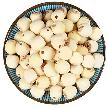 HELLOYOUNG Tisana cinese biologica naturale a base di semi di loto bianco sfusi Alimento verde senza additivi ricco di nutrienti Calmante e lenitivo Tè e tisane (500g)