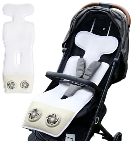 Almohadilla de enfriamiento de cochecito para bebés Inserto infantil de hielo transpirable para el asiento seguro de asiento para el de automóvil con dispositivo Niveles ajustables de.