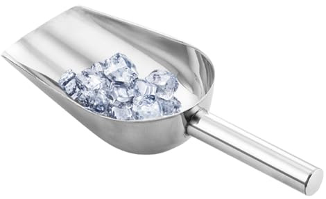 Ice Scoop - Heavy Duty Edelstahl Food Scooper für Küche, Eismacher oder Bar | Mehrzweck -Dienstprogramm -Werkzeug für Kaffeebohnen, Süßigkeiten, Mehl, Popcorn & More | Ideales Zubehör für das Serviere