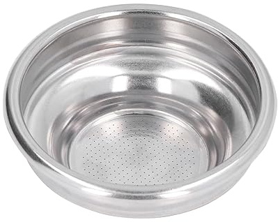 DmDoyy Filtre À Café, Filtre à Café en Acier Inoxydable 58mm, Filtre Espresso Réutilisable Pour Machine À Café Portafilter Accessoires Pour Machine À Café (single Cup)