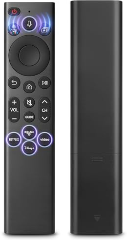 Sprachersatz-Fernbedienung für Samsung Smart TV – Passend für Samsung Smart TVs mit Sprachfunktion und Schnellzugriffstasten