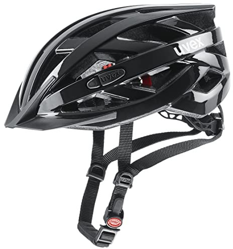 uvex i-vo 3D - Leichter Allround-Helm für Damen und Herren - individuelle Größenanpassung - erweiterbar mit LED-Licht - Black - 52-57 cm