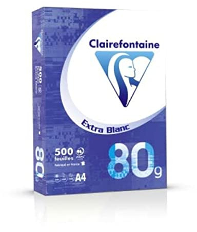 Clairefontaine Ramette de papier, 500 feuilles A4, 80gr - L'unité