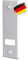 BAUHELD® Rolladengurt Abdeckung mit 215mm Lochabstand [6 Stück] - Maxi Unterputz Gurtwickler-Blende aus stabilem Kunststoff [Einteilig] - Abdeckplatte für Rollladengurt 23mm geeignet - Weiß