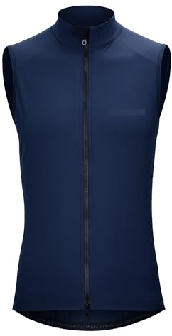 YGLEEULI Smanicato Ciclismo Gilet da Ciclismo Antivento da Ciclismo Antivento Impermeabile da Ciclismo Giacca a Vento con Cerniera Posteriore Tasche Uomo Donna(Asian-M)