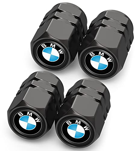 4 Stück Auto Ventilkappen für BMW X1 X3 X7 X5 X6 1 3 5 6 Series Z4 7 M Series,Legiertes Ventilkappen Auto Reifenventil Kappe Staubkappen Zubehör für Autoreifen
