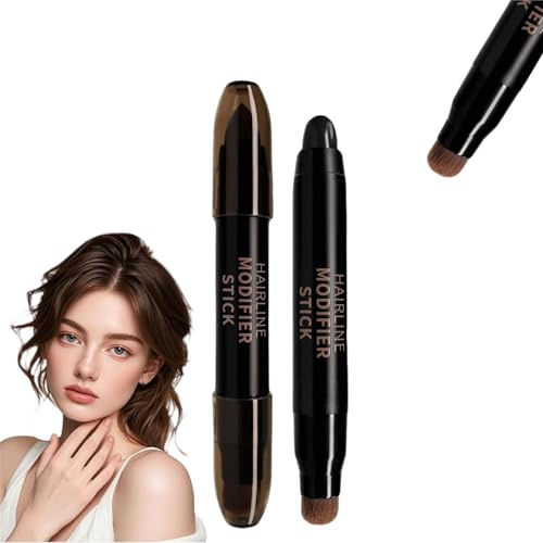 Root Cover Up Stick,Root Color Stick,Double Head Root Touch Up,Instant Grey Coverage & Hair Loss Cover,Hair Root Colour Touch Up,Root Powder Touch Up,Hairline Powder,Waterproof & Sweat-Proof(01#)