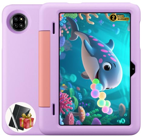 Blackview Tab 20 Kids | 10,1 IPS | 12GB RAM + 64GB (2TB) | Púrpura | Tablet Niños | Android 15 | 8MP + 5MP | 6600mAh | Dual Speaker | GPS | Bluetooth | Wi-Fi | Garantía de 2 años