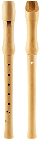 Blockflöjt Musikinstrument 8-håls Sopran Tysk/engelsk Blockflöjt All Wood Durable