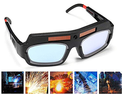 1 Pair Black Solar Auto Darkening Welding Goggle Safety Protective Welding Glasses Mask Helmet, Eyes Goggles Mask Anti-Flog Anti-glare Goggles