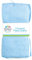 New 3 Pack Super Soft Baby FACE Hand Cloths Bath Flannel Wash Towel Wipe Feeding (Blue & White)
