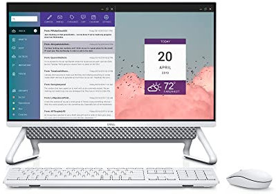 Dell Inspiron 5400 All-in-One-PC, 23,8 Zoll (60 cm) Full HD (Intel Core i3-1115G4, Intel Iris Xe Graphics, 8 GB RAM, 256 GB SSD, HD-Kamera, Windows 11 Home), Metall, Maus und Tastatur inklusive