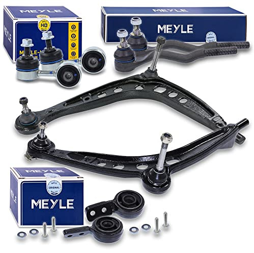 ATEC Germany 2x Brazo de control del eje delantero inferior izquierda y derecha con cojinete, 2x barra de acoplamiento, 2x extremo de la barra de acoplamiento BMW Serie 3 (E30),3 Convertible,3 Touring