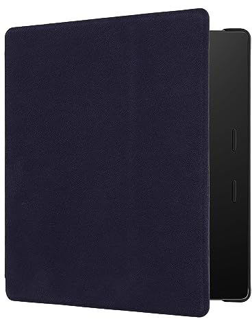 kwmobile hopfällbart skal, kompatibelt med Amazon Kindle Oasis 10. Generation fodral – flipfodral för eReader av mikrofiber – blå