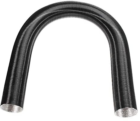 Auto Heizung Rohr Kanal, Lufteinlassschlauch 25mm, 200cm Heizungskanal Rohr Auto Aluminiumfolie Rohrschlauch Kanalentlüftung Warmluftauslass Abgasschlauch Auspuffrohr für Autos Luft Diesel Heizung