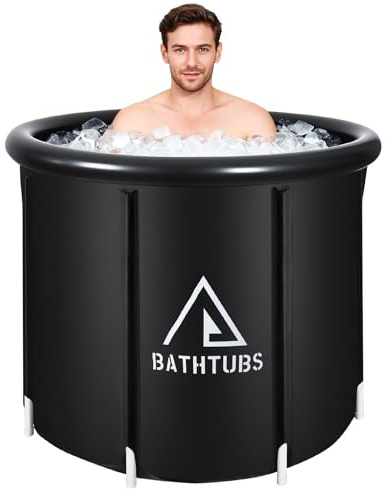 STARBRILLIANT Ice Bath Recovery Tub / 325L Portable Ice Bath for Cold Water Therapy Training/an Ice Bathtub for Athletes - Adult Spa for Ice Baths and Soaking - Outdoor Cold Plunge Tub