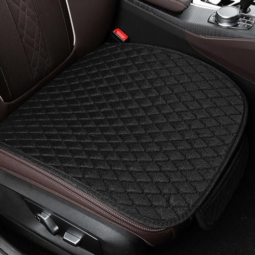 ZYFC Car Seat Covers - Front Cushions, 2 Pcs, 51 x 50 cm, Universal, Non-Slip, Black, Anti-Slip, Fits Most Cars, SUV, Sedans & Trucks