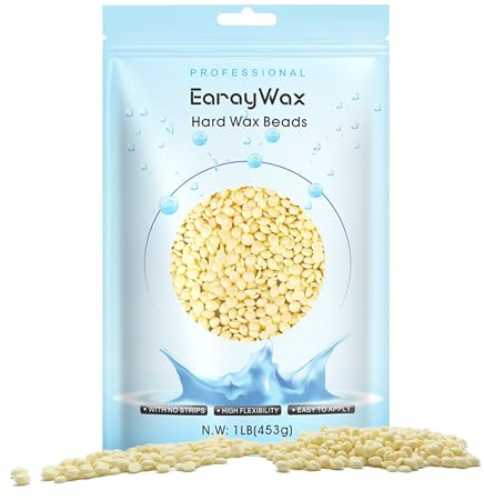 453g Perles de Cire Dure Pour l'épilation, Cire Epilation, Épilation à domicile pour les Femmes et Hommes