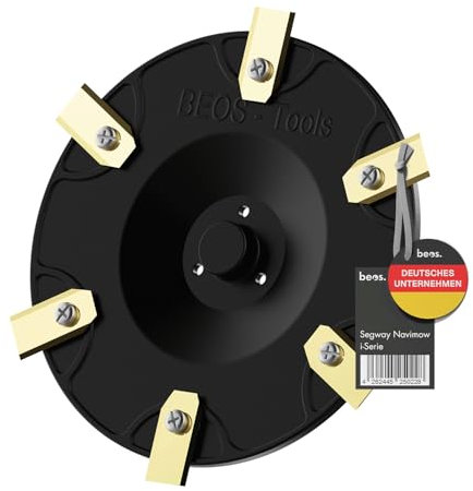 beos® Tuning tondeuse-robot - Plateau de coupe pour 6x lames - Pour Segway Navimow i-Serie - Disque de coupe renforcé de fibres de verre - Disque rotatif compatible avec i-Serie i105 | i108 | i110n