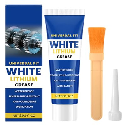 Grasso al Litio Bianco per Auto - Crema Lubrificante Impermeabile per Ingranaggi,Grasso per Cuscinetti Ruota,Per Proprietari Auto Appassionati Automobili Tecnici Garage Manutenzione